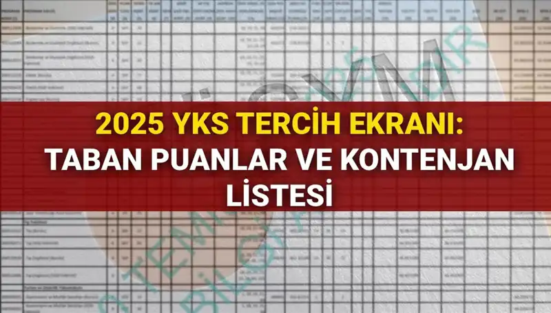 YKS Tercihleri Başladı: 2025 Taban Puanları ve Kontenjanlar Ne Diyor?