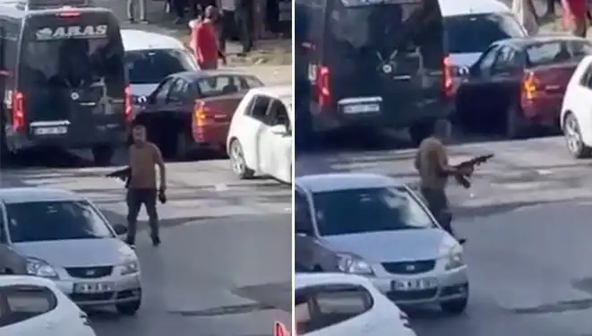 Başakşehir'de Pompalı Tüfeğiyle Caddeyi Kapatıp Korku Salan Saldırı